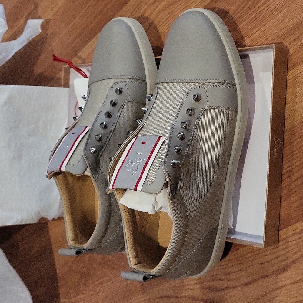 NIB Christian Louboutin F.A.V Fique A Vontade Sneakers Size 44.5 - Picture 7 of 12